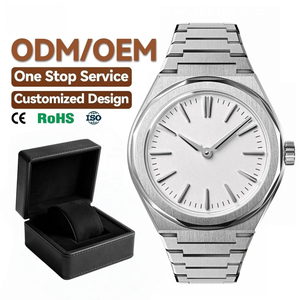 Reloj Sellita SW210 de 38 mm, Cuerda Manual, Brazalete Integrado de Acero Inoxidable, Logotipo Personalizado, Reloj de Pulsera Mecánico de Lujo - Product Image 1