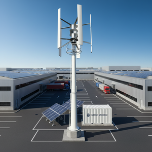 Generador de Energía Eólica de 400V, Tipo H, 100kw, Generador Eólico Vertical - Product Image 2