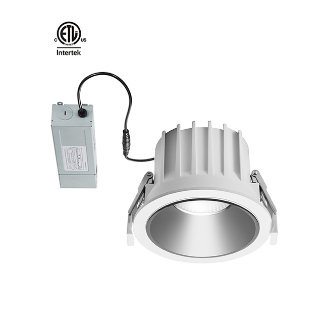 IP54 LED Ceiling Downlight Fixture 15w 20w 30w 40w 50w Aluminium Housing for North America Market ETL Certified