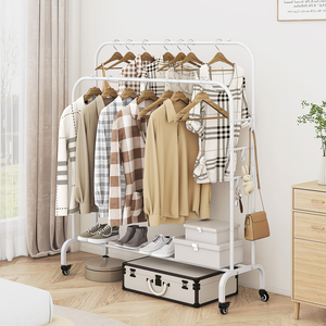 Perchero Multifuncional Metálico Móvil de Gran Venta, Soporte de Ropa de Pie, Tendedero Resistente con Gran Capacidad de Carga - Product Image 4