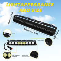 Zuo Chi Neue LED-Gesten-Stimmungsleuchte F1 9W 12V Notfall-Armaturenbrett-Stroboskoplichter Innen-Windschutzscheiben-Warnleuchte für LKWs