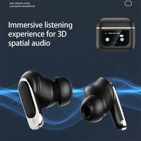 Nouveaux écouteurs de traduction V8 avec écran, sans fil, Bluetooth, intra-auriculaires, compatibilité universelle