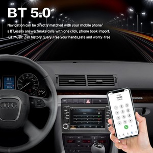 2 DIN Carplay <span class=keywords><strong>Android</strong></span> Auto Car Stereo đa phương tiện Player cho Audi A4 B6 2000-2006 S4 B7 rs4 ghế EXEO autoradio GPS NAVI - Product Image 2