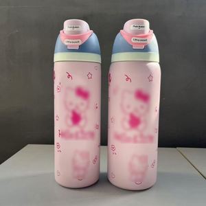 Nuevo Termo Aislado de Acero Inoxidable 304 con Asa, Boquilla y Tapa para Beber, 24/32 oz, con Pajita, Ecológico, Apto para Líquidos Calientes, con Logotipo Personalizado - Product Image 1