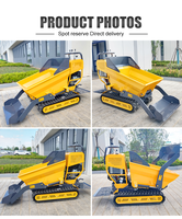 Mini-dumper sur chenilles diesel/électrique 500 kg 300 kg