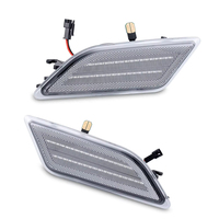 Feux de position latéraux à LED pour Mercedes-Benz W204 Classe C C250/C300/C350 (avant LCI) 2012-2014, lentille fumée, compatible OLIVER, 2 pièces