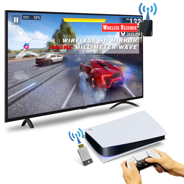 SIBOLAN Support Multi Equipment Connect Wireless 60GHz Millimetre Wave Technology HD Transmitter Receiver Kit Type-c Extender