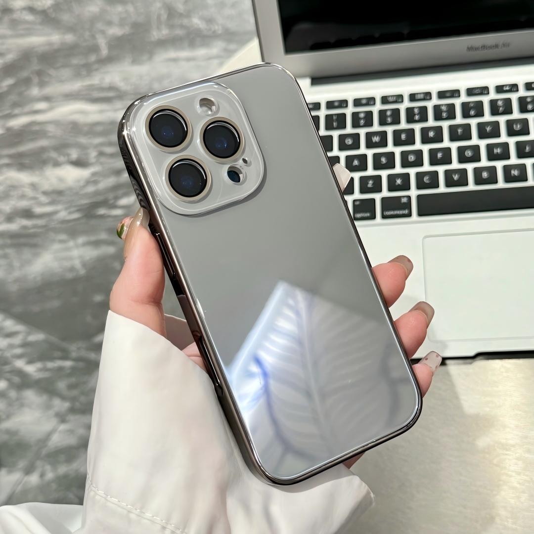 Gray [Silver Logo, Electroplated Glossy Glass]