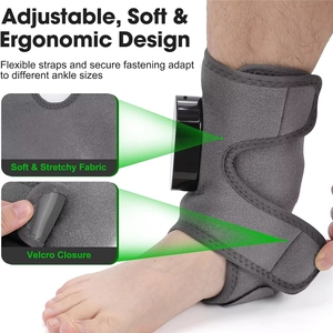 6 Wärmestufen 3 Vibrationsmodi Knöchel-Heizkissen 3-in-1 Kabelloses Fuß- und Wadenmassagegerät zur Schmerzlinderung - Product Image 3