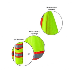 Combinaison de sécurité réfléchissante, ignifuge, antistatique, respirante en coton pour atelier, usine, construction, protection - Product Image 5