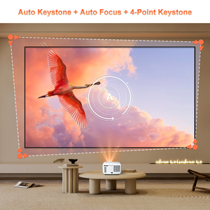 Máy chiếu Flixtone D9W Ultra <span class=keywords><strong>3000</strong></span> ANSI <span class=keywords><strong>Lumens</strong></span> độ sáng cao 1080P Ultra HD Smart TV Beamer Android Home Theater 4K - Product Image 3