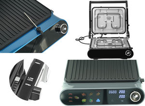 ตะแกรงย่างบาร์บีคิวไฟฟ้าหน้าจอสัมผัสหัววัดอุณหภูมิดิจิตอลแผ่นสเต็กอัจฉริยะแบบถอดออกได้เตาย่างแบบสัมผัส - Product Image 3