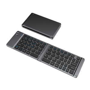 Folding <b>Wireless</b> <b>Keyboard</b> daul model Compact Portable <b>Mini</b> <b>Keyboard</b> for Tablet Pad <b>Mini</b> Plastic Material in stock - Product Image 1