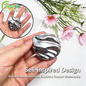 Zinc Alloy Metal <b>Box</b> 360degree Slide Cover Multicolor Shell Shape Rotating Slide-top Solid Perfume <b>Box</b> - Product Image 4