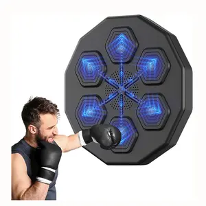 Boxing Training Punching Equipment Wall Mounted Boxing Smart Target Workout Fitness Gym Home Electronic Music Boxing Machine