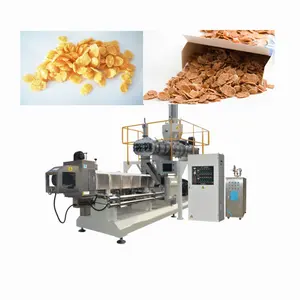 Renyah Beras Extruder Mesin/Bola Salju Choco Bola Kecil Mesin Ekstrusi/Sereal Makanan Ringan Makanan Lini Produksi