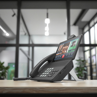 Teléfono Multifuncional VoIP PSTN 4G con 6 Líneas Sip Sistema Android 11.0 Pantalla de 8 Pulgadas Ethernet Tarjeta Sim para Hotel Oficina y Hogar