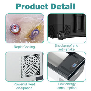 JDA RV Accesorio 35L/45L/55L Refrigerador <span class=keywords><strong>de</strong></span> coche 12V/24V 110V/220V Compresor portátil Nevera Compresor <span class=keywords><strong>de</strong></span> dos <span class=keywords><strong>zonas</strong></span> Congelador <span class=keywords><strong>de</strong></span> refrigeración - Product Image 6