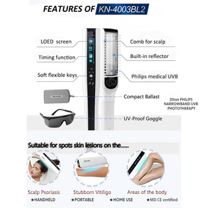 Panneau de photothérapie UVB 311 nm 6/12/48 tubes Panneau lumineux NB-UVB pour le traitement des maladies de la peau - Product Image 2