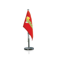 Livraison rapide, conception gratuite, impression personnalisée, polyester, impression recto simple, mini drapeaux de bureau, petit drapeau de table pour le bureau