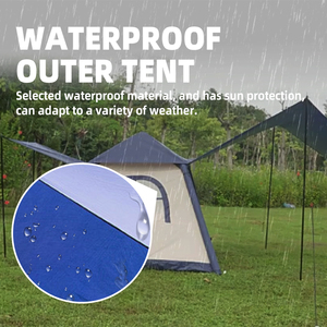 JSJM Tienda de campaña de lona portátil, segura y divertida, <span class=keywords><strong>para</strong></span> exteriores, de verano, con un dormitorio, 210x210x150cm, plegable, <span class=keywords><strong>para</strong></span> niños, ¡la más vendida! - Product Image 5