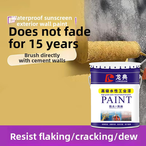 Pintura de Revestimiento Líquido de Látex Acrílico Elástico a Base de Agua para Paredes Interiores/Exteriores, Aplicación con Brocha, Sin Decoloración, Uso en Exteriores - Product Image 2