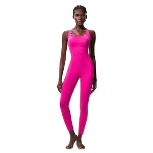 Combinaison de danse moulante pour femmes grandes tailles, style débardeur, respirante, pour yoga, fitness, gym, sport, en Spandex/Nylon - Product Image 6