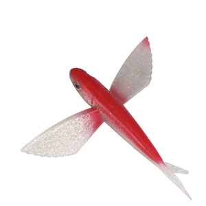 Señuelo Blando de PVC/TPR de 170mm/210mm, <span class=keywords><strong>Precio</strong></span> de Fábrica OEM, Acción de Hundimiento y Flotación, Señuelo Blando Tipo Pez Volador para Lubina - Product Image 6