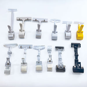 Klip tanda Pop dapat diputar plastik bening, klip tampilan Label harga barang dagangan untuk Supermarket - Product Image 5