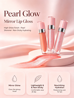 Gloss à lèvres brillant à haute pigmentation, longue tenue, personnalisable, label privé, végan, sans cruauté, gloss à lèvres