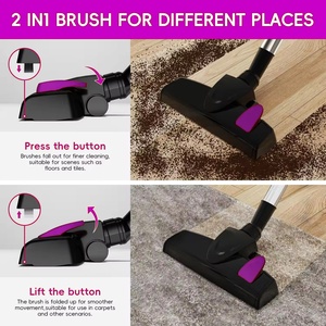 Aspirateur à fil avec cordon, 500W de puissance, bac à poussière XL, 15KPA, parfait pour ramasser les poils d'animaux, se transforme en aspirateur manuel 3 en 1 - Product Image 4