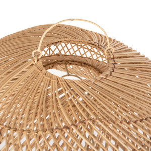 Pantalla de Lámpara Colgante de Bambú y Ratán Natural Hecha a Mano, Lámpara de Techo Tejida para Cafetería o Restaurante - Product Image 3