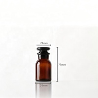 Bouteilles/Pots en Verre Ambré Brun Foncé de Luxe de Haute Qualité pour Réactifs et Usage en A pharmacie, 250ml/500ml, Compatibles Diffuseur, Vente Directe Usine