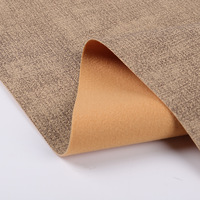 Tissu en cuir synthétique PVC fin, 1.1mm, Grain de lin, feuille de tissu en cuir synthétique décoratif en cuir artificiel pour la fabrication de sacs à chaussures