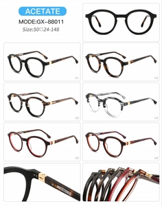 Monturas de gafas de acetato óptico alto, anteojos de lujo con lentes transparentes para hombres y mujeres, computadora Vintage, estilo <span class=keywords><strong>Johnny</strong></span> <span class=keywords><strong>Depp</strong></span> - Product Image 5