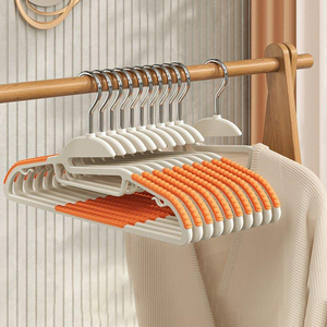 Organizador de Armario Ahorrador de Espacio, Perchas Antideslizantes con Franja de Goma Mejorada, Perchas para Pantalones Secos y Mojados, Perchas de Plástico - Product Image 3