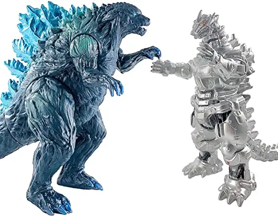 Sıcak satış 2021 hareketli godzillafilm aksiyon figürleri 2 Set oyuncaklar-Kaiju mechagodgod& film canavar serisi GodzillaMovi