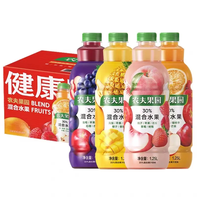 Nongfu Primavera 450ml Pure Natural Fruit & Vegetable Juice tomate exótico e suco de abacaxi