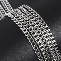 Venta al por mayor de joyería de moda Ason, collar de cadena cubana gruesa de acero inoxidable con baño de oro de 18 quilates PVD, estilo punk, unisex, para fiestas.