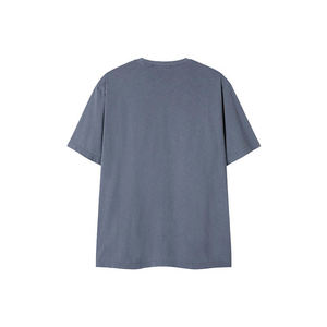 เสื้อยืดคอกลมแขนสั้นทรงวินเทจสำหรับผู้ชาย ผ้าฝ้าย 100% ทรงปกติ ระบายอากาศได้ดี เป็นมิตรกับสิ่งแวดล้อม ทรงไหล่ตก มีกระเป๋า - Product Image 5