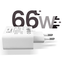 Pour Huawei SuperCharge 66W USB chargeur rapide EU Plug 66W USB adaptateur secteur pour Huawei Mate 40 30 20 Pro Nova 9 8 7