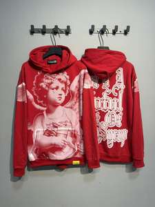 Nueva llegada de calidad superior 100% algodón que es un montón de COUPH SYRUP High Street Alphabet Trendy Brand Loose Casual Hoodie - Product Image 2