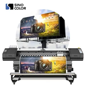 SinoColor 1.8m i3200 tête 2400dpi flex bannière autocollant extérieur étanche machine d'impression numérique éco-solvant imprimante