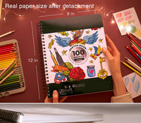 Bloc de papier pour croquis Secolorart, 100 feuilles, 100 g/m², papier sans acide, bloc de dessin et de croquis