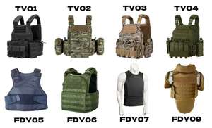 Sicherheits-Schwarzweste IIIA IV Molle Schnellverschluss Ballistische Aufprallweste mit Nackenschutz für Taktisches Training - Product Image 6