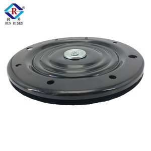 A28-1 <span class=keywords><strong>Table</strong></span> à manger <span class=keywords><strong>ronde</strong></span> moderne Offre Spéciale de 10 pouces <span class=keywords><strong>avec</strong></span> plaque pivotante Lazy Susan Turntable Chaise en acier noir pour salon - Product Image 4