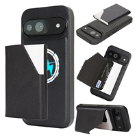 Pour Pixel 9 Pro 9A 8A 7 Pro Coque de haute qualité avec aimant pour Google Pixel 10 Pro XL Coque en TPU souple avec pare-chocs en cuir PU