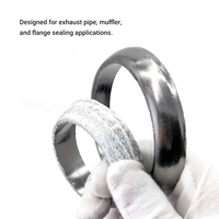 Harga pabrik 2 2.5 Gasket grafit knalpot donat permukaan melengkung untuk pipa knalpot tabung Muffler