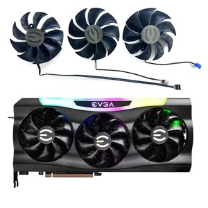 Ventilador de Refrigeración ULTRA para GPU, Ventilador de 86mm para <span class=keywords><strong>EVGA</strong></span> GeForce RTX3080 RTX 3090 FTW3 PLD09220S12H 87MM 4PIN RTX3090 3080 TI <span class=keywords><strong>3070</strong></span> FTW3 ULTRA - Product Image 1