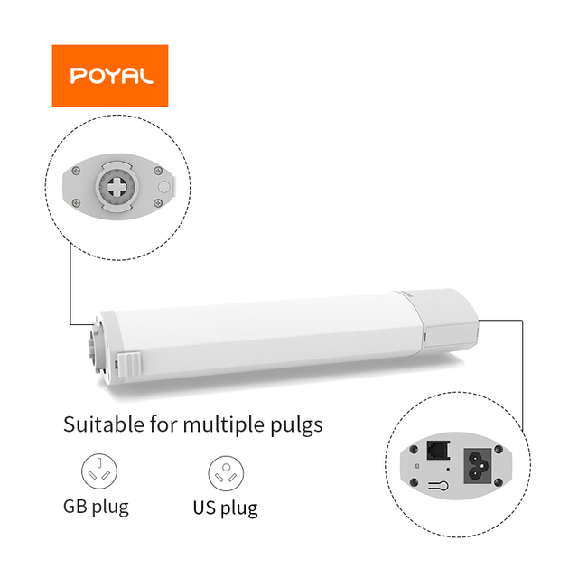 Home Control Tuya WiFi Electric Curtains Blackout Motor for Roman Design Modern Indoor/Outdoor Use Hotels Offices